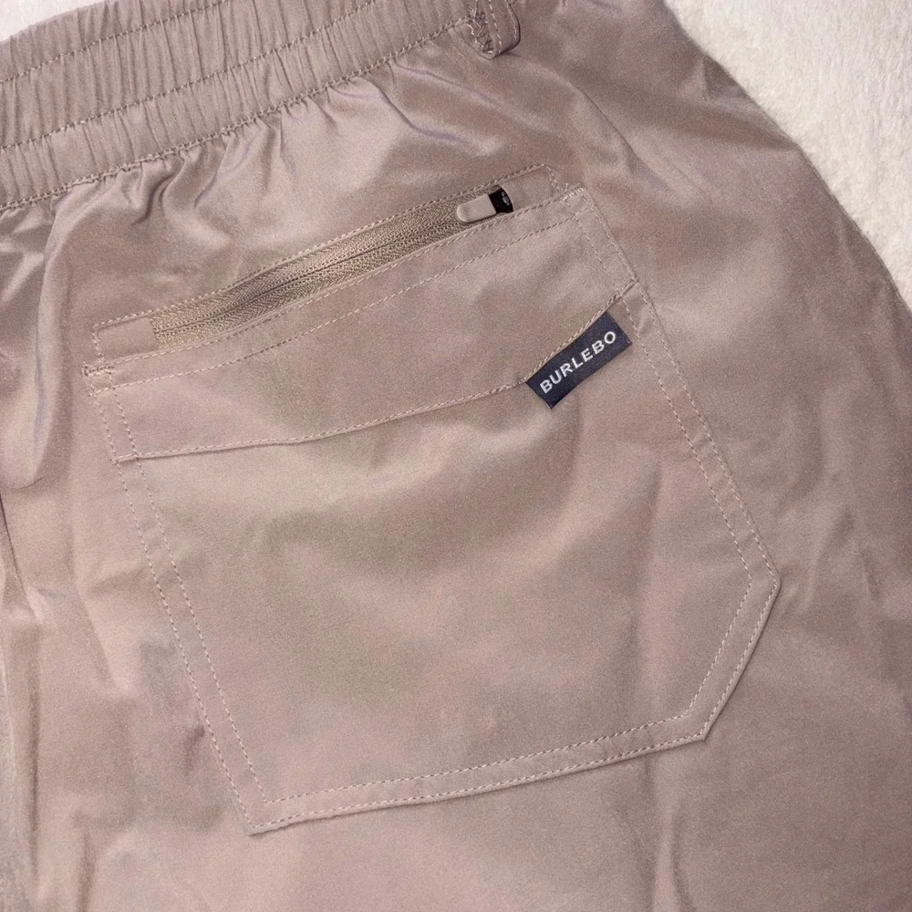 BURLEBO Everyday Shorts Mens 2XL Tan Performance Duck Pockets 8